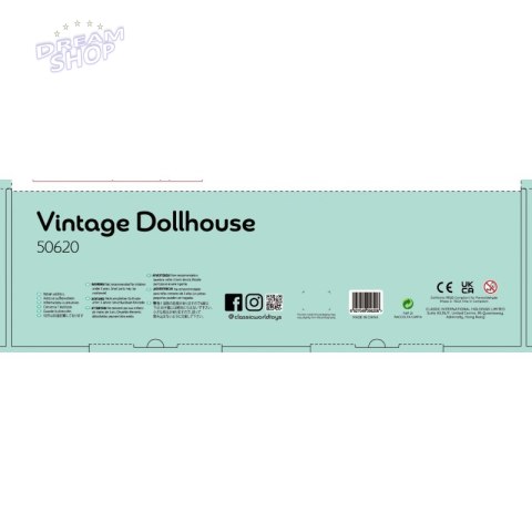 CLASSIC WORLD Drewniany Domek dla Lalek Vintage CLASSIC WORLD Drewniany Domek dla Lalek Vintage