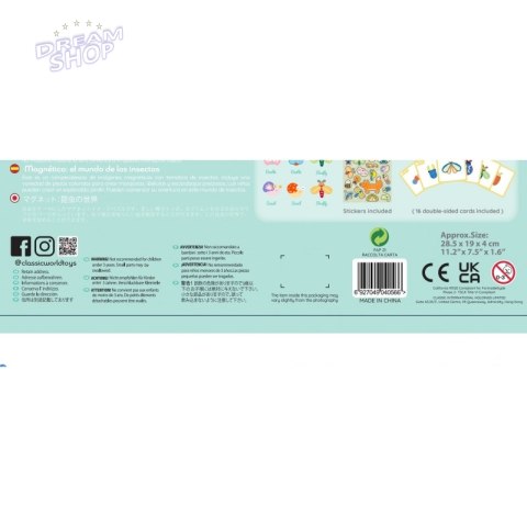 CLASSIC WORLD Układanka Magnetyczna Zwierzęta Tablica Klocki Puzzle Pamięć 66 el. CLASSIC WORLD Układanka Magnetyczna Zwierzęta Tablica Klocki Puzzle Pamięć 66 el.