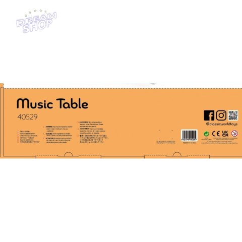 CLASSIC WORLD Zestaw Instrumenty Muzyczne dla Dzieci Ksylofon Tarka Cymbałki Bębenki Talerz Pałeczki Trójkąt Dzwonek 9 el.