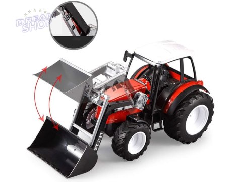 Duży Czerwony Traktor z Ruchomym Ramieniem i Wielkimi Kołami RC0666 Duży Czerwony Traktor z Ruchomym Ramieniem i Wielkimi Kołami RC0666