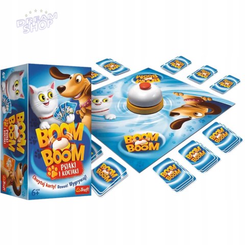 Gra Rodzinna Boom Boom Psiaki i Kociaki Trefl 01909 Gra Rodzinna Boom Boom Psiaki i Kociaki Trefl 01909