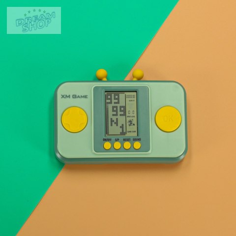 Gra elektroniczna zręcznościowa konsola przenośna zielony