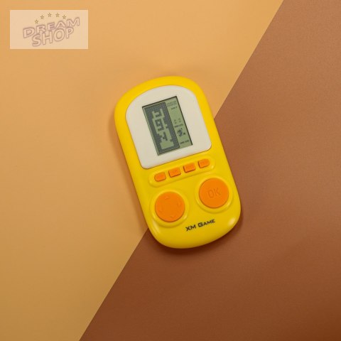 Gra elektroniczna zręcznościowa konsola przenośna żółty Gra elektroniczna zręcznościowa konsola przenośna żółty