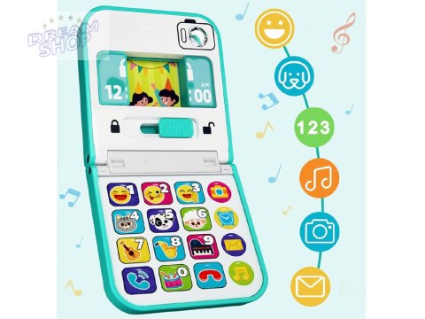 Interaktywny muzyczny Telefon Smartfon składany dla dziecka ZA5424
