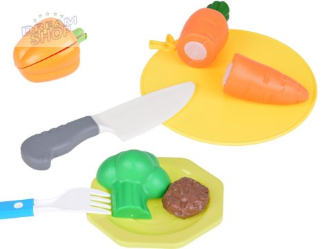 Kuchenka indukcyjna + garnki talerze warzywa do krojenia zestaw ZA5246