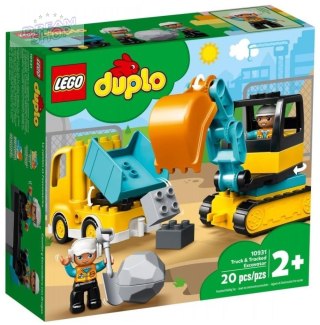 LEGO(R) DUPLO 10931 Ciężarówka i koparka gąsienicowa