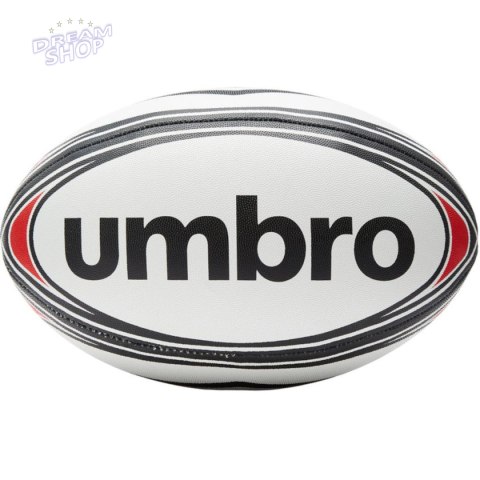 PIŁKA DO RUGBY UMBRO 26763U R.4 white/red/black PIŁKA DO RUGBY UMBRO 26763U R.4 white/red/black