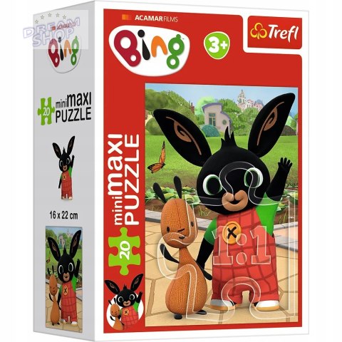 Puzzle 20 miniMAXI Bing 20 elementów przyjaciele binga 3+ Trefl 21128