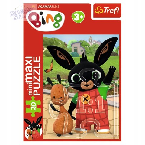 Puzzle 20 miniMAXI Bing 20 elementów przyjaciele binga 3+ Trefl 21128