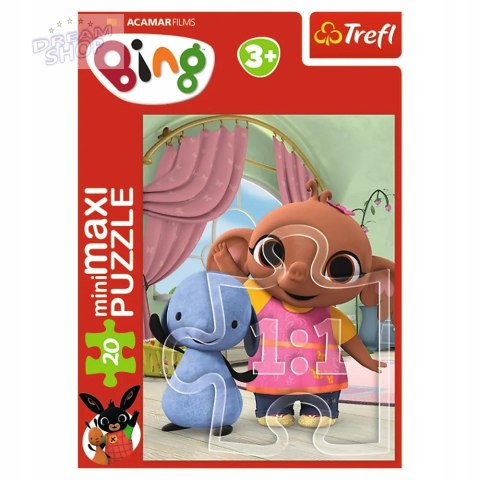 Puzzle 20 miniMAXI Bing 20 elementów przyjaciele binga 3+ Trefl 21129 Puzzle 20 miniMAXI Bing 20 elementów przyjaciele binga 3+ Trefl 21129