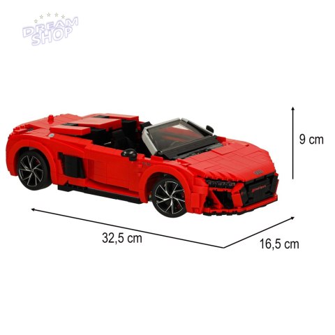 Samochód Rastar 93800 AUDI R8 Spyder 1:14 klocki 1440 el.