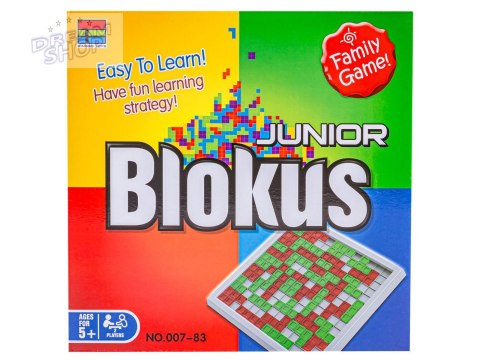 Strategiczna gra logiczna "BLOKUS JUNIOR" Układanka, Plansza + Klocki Strategiczna gra logiczna "BLOKUS JUNIOR" Układanka, Plansza + Klocki