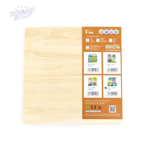 VIGA Drewniane Puzzle z Pinezkami Ubrania