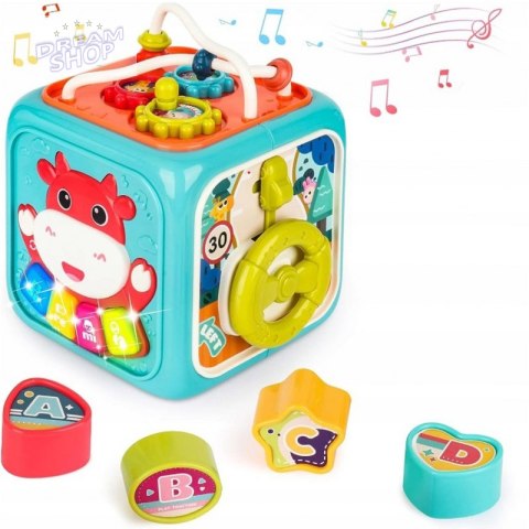WOOPIE Kostka Sensoryczna Edukacyjna Montessori Sorter 6w1 WOOPIE Kostka Sensoryczna Edukacyjna Montessori Sorter 6w1