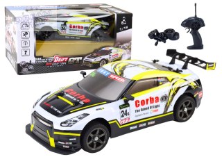 Auto Sportowe RC 1:16 Drift Wymienne Koła Biało-Żółte