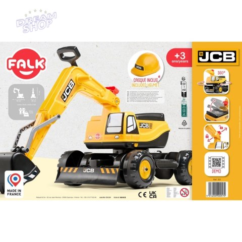 FALK Koparka JCB DIGGER Obrotowa Żółta Ruchoma Łyżka Od 3 Lat. FALK Koparka JCB DIGGER Obrotowa Żółta Ruchoma Łyżka Od 3 Lat.