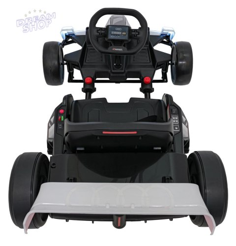 Pojazd Gokart Audi z Funkcją Driftu Biały Pojazd Gokart Audi z Funkcją Driftu Biały