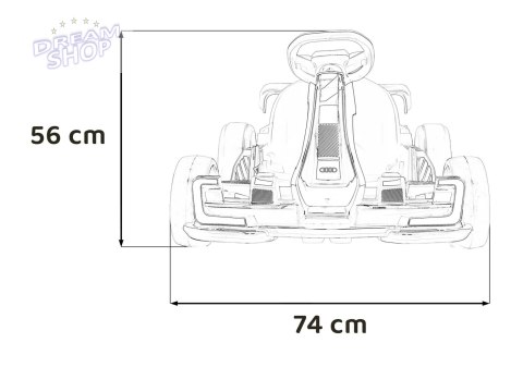 Pojazd Gokart Audi z Funkcją Driftu Czerwony Pojazd Gokart Audi z Funkcją Driftu Czerwony