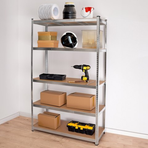 Regał magazynowy 200kg 5 poziomów 205x120x45 cm nośność 1000 kg