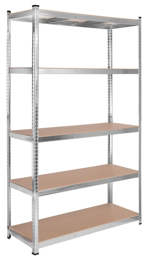 Regał magazynowy 200kg 5 poziomów 205x120x45 cm nośność 1000 kg