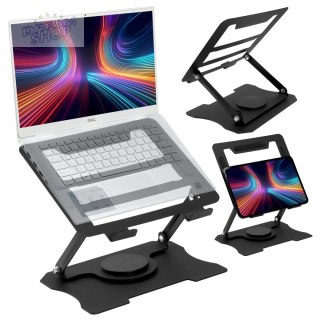 Regulowana podstawka pod laptop LAURO czarna