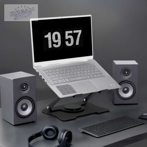 Regulowana podstawka pod laptop LAURO czarna Regulowana podstawka pod laptop LAURO czarna