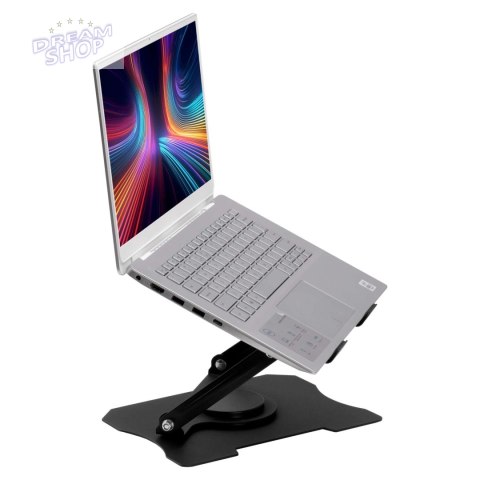 Regulowana podstawka pod laptop LAURO czarna Regulowana podstawka pod laptop LAURO czarna