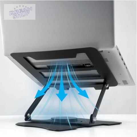 Regulowana podstawka pod laptop LAURO czarna Regulowana podstawka pod laptop LAURO czarna