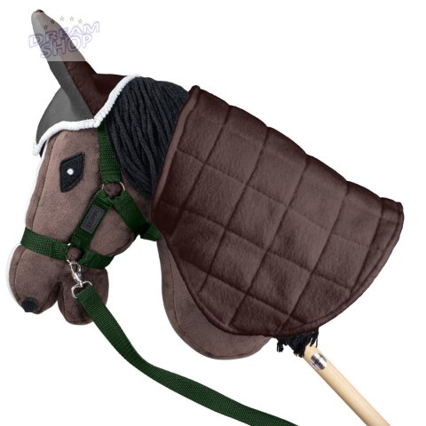 Skippi Kantar dla Hobby Horse - wodze, 2 wymienne futerka - ciemny zielony Skippi Kantar dla Hobby Horse - wodze, 2 wymienne futerka - ciemny zielony