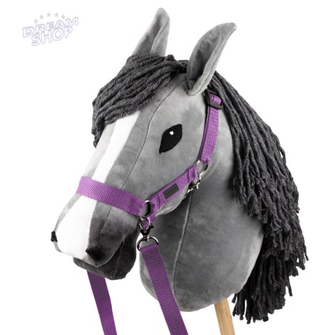 Skippi Kantar dla Hobby Horse - wodze, 2 wymienne futerka - lawendowy Skippi Kantar dla Hobby Horse - wodze, 2 wymienne futerka - lawendowy