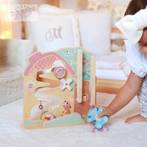 TOOKY TOY Labirynt Tablica Edukacyjna Tor 2w1 Labirynt Drewniany TOOKY TOY Labirynt Tablica Edukacyjna Tor 2w1 Labirynt Drewniany