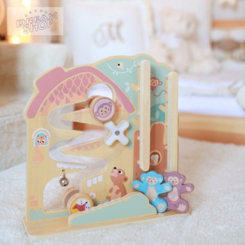 TOOKY TOY Labirynt Tablica Edukacyjna Tor 2w1 Labirynt Drewniany TOOKY TOY Labirynt Tablica Edukacyjna Tor 2w1 Labirynt Drewniany