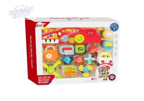 Tablica Sensoryczna Dla Dzieci Panel Edukacyjny Interaktywny Pianinko 15 ele. Tablica Sensoryczna Dla Dzieci Panel Edukacyjny Interaktywny Pianinko 15 ele.