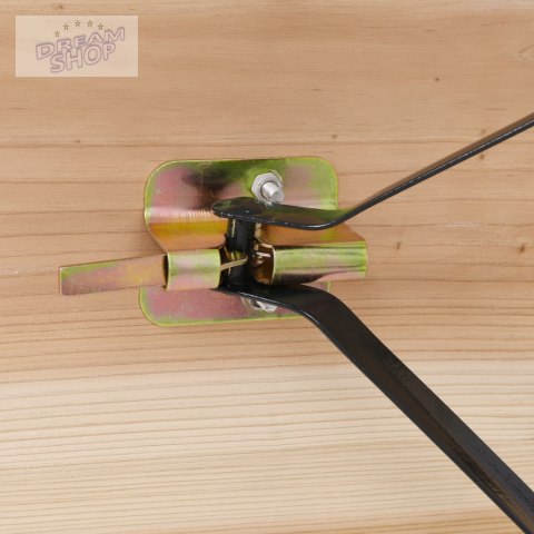 Zestaw ogrodowy stalowo-drewniany LAGER stół + 2 ławki 220 cm Zestaw ogrodowy stalowo-drewniany LAGER stół + 2 ławki 220 cm