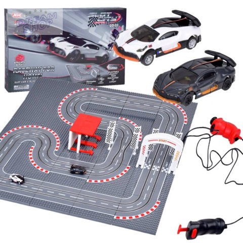 Bugatti Wyścigowy Tor z Klocków 2 Auta na Pilota! Super zabawa RC0664