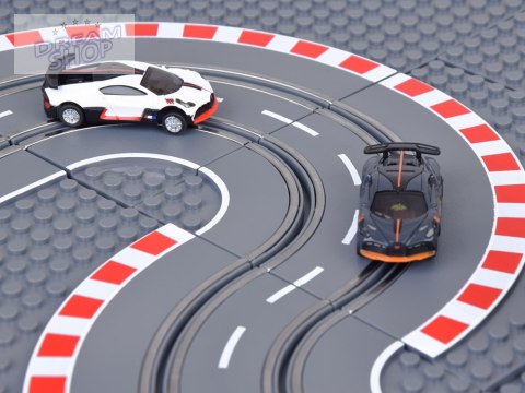 Bugatti Wyścigowy Tor z Klocków 2 Auta na Pilota! Super zabawa RC0664