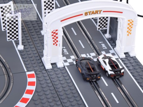 Bugatti Wyścigowy Tor z Klocków 2 Auta na Pilota! Super zabawa RC0664