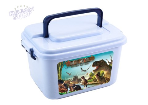 Figurki dinozaurów w walizce 46el Figurki dinozaurów w walizce 46el