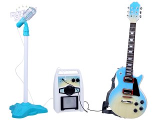 Gitara Elektryczna z Mikrofonem i Wzmacniaczem dla Dzieci Karaoke IN0171