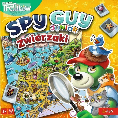 Gra planszowa Spy Guy Junior zwierzaki Rodzina Treflików Trefl 02595 Gra planszowa Spy Guy Junior zwierzaki Rodzina Treflików Trefl 02595