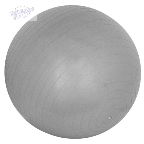 PIŁKA DO ĆWICZEŃ FITNESS 65CM ANTIBURST SZARA XQMAX PIŁKA DO ĆWICZEŃ FITNESS 65CM ANTIBURST SZARA XQMAX