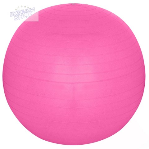 PIŁKA DO ĆWICZEŃ FITNESS 75CM ANTIBURST RÓŻOWA XQMAX