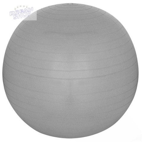 PIŁKA DO ĆWICZEŃ FITNESS 75CM ANTIBURST SZARA XQMAX