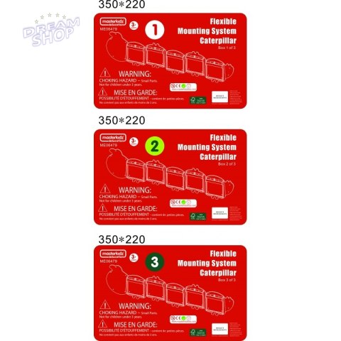 System Do Montażu Tablic Masterkidz Flex - Gąsienica System Do Montażu Tablic Masterkidz Flex - Gąsienica