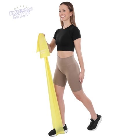 TAŚMA TRENINGOWA GUMA OPOROWA DO ĆWICZEŃ 200x15cm 0,25mm 5-8 kg ŻÓŁTA TAŚMA TRENINGOWA GUMA OPOROWA DO ĆWICZEŃ 200x15cm 0,25mm 5-8 kg ŻÓŁTA