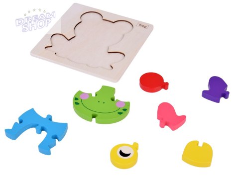 Żabka Puzzle drewniane Edukacyjna układanka dla dziecka ZA5371 Żabka Puzzle drewniane Edukacyjna układanka dla dziecka ZA5371