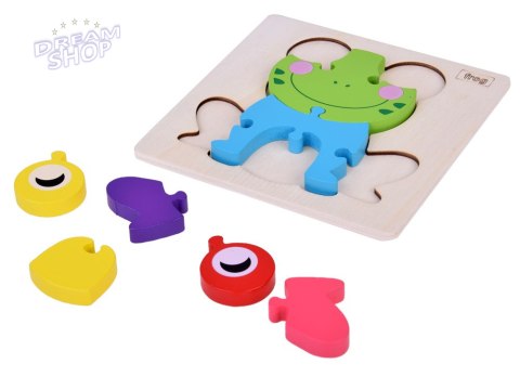 Żabka Puzzle drewniane Edukacyjna układanka dla dziecka ZA5371 Żabka Puzzle drewniane Edukacyjna układanka dla dziecka ZA5371