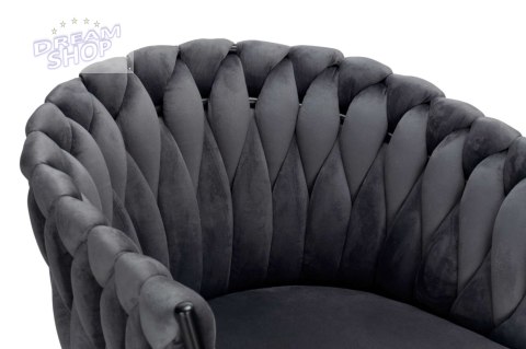 Krzesło COFTON Black Velvet grafitowy Krzesło COFTON Black Velvet grafitowy