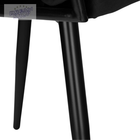 Krzesło plecione COFTON Black Velvet czarny Krzesło plecione COFTON Black Velvet czarny