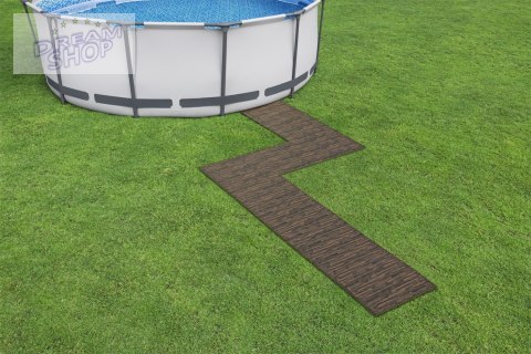 Piankowa Mata pod basen ogrodowy Imitacja drewna 12 szt. 50x50cm BESTWAY Piankowa Mata pod basen ogrodowy Imitacja drewna 12 szt. 50x50cm BESTWAY